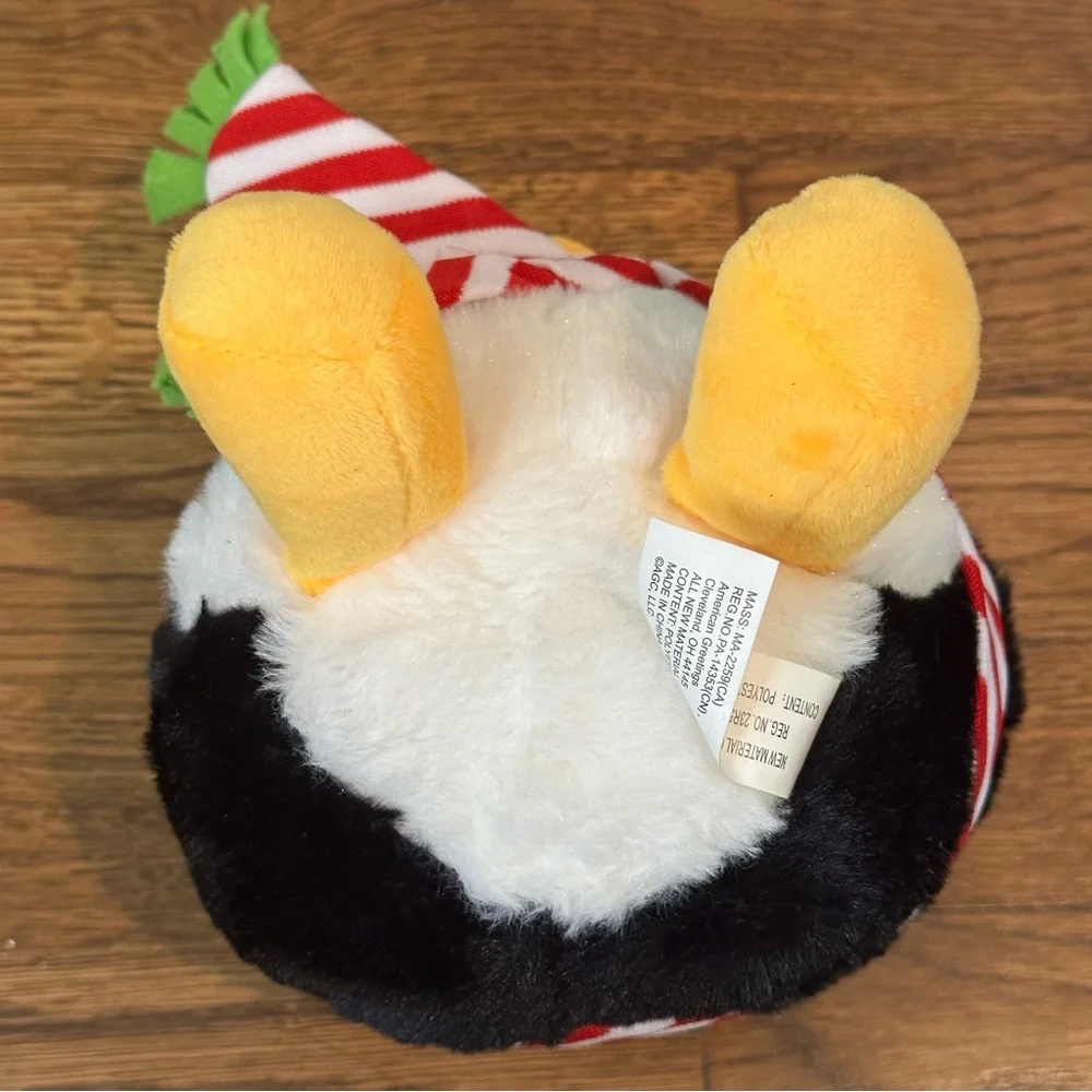 SALE 2/15 NWT - Carlton Cards- Penguin Wearing a Scarf Stuffed Animal - 5.5